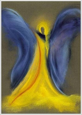 Engel Wandbild  "Engel der Großmut"