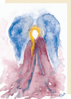 Engelbild Grusskarte "Siebter Engel"
