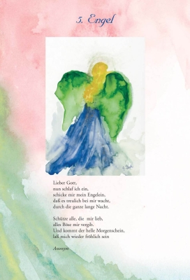 Engel Postkarte "Fünfter Engel" - Dekobeispiel