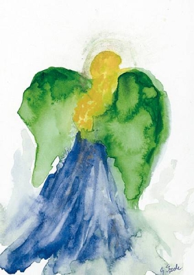 Engel Postkarte "Fünfter Engel"
