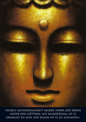 Buddha Postkarte Durch Aufmerksamkeit