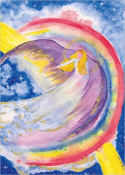Engel Wandbild "Engel des Glücks"