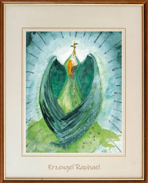 Engel Poster "Erzengel Raphael" - Dekobeispiel