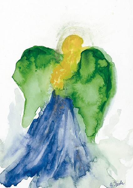 Engel Postkarte "Fünfter Engel"